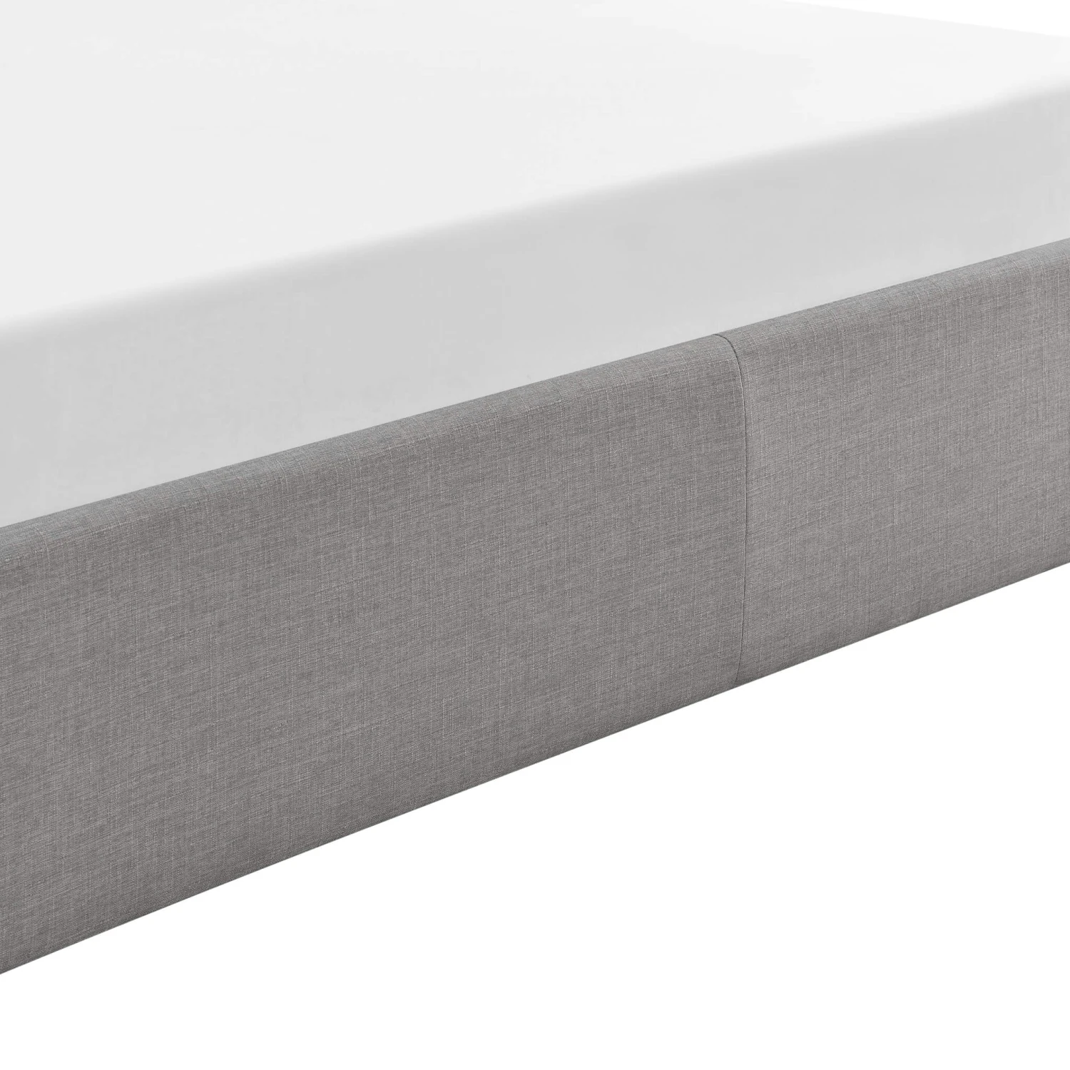 Lit Coffre En Bois Massif Avec Tête De Lit Tissu Gris Et Sommier à Lattes - LT17019 4 Lit Coffre En Bois Massif Avec Tête De Lit Tissu Gris Et Sommier à Lattes - LT17019 – Image 4