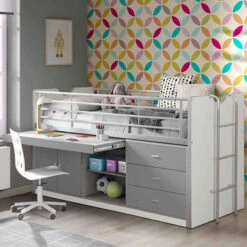 Lit Combiné Avec Bureau 90x200 - Terre De Nuit