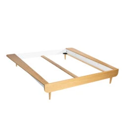 Lit SMOOTHCLOUD En Bois Naturel -Lematelas Soldes Boutique lit double detoure 1
