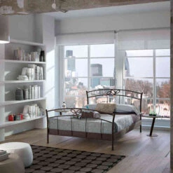 Lit En Métal Brun - LT4002