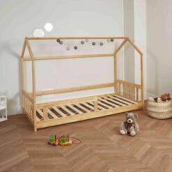 Lit Cabane Enfant En Bois 90x190 - LT17003