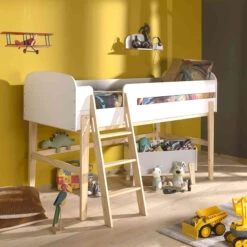 Lit Compact Enfant Blanc Laqué - Terre De Nuit 5 Lit Compact Enfant Blanc Laqué - Terre De Nuit -Lematelas Soldes Boutique lit kiddy boy 2