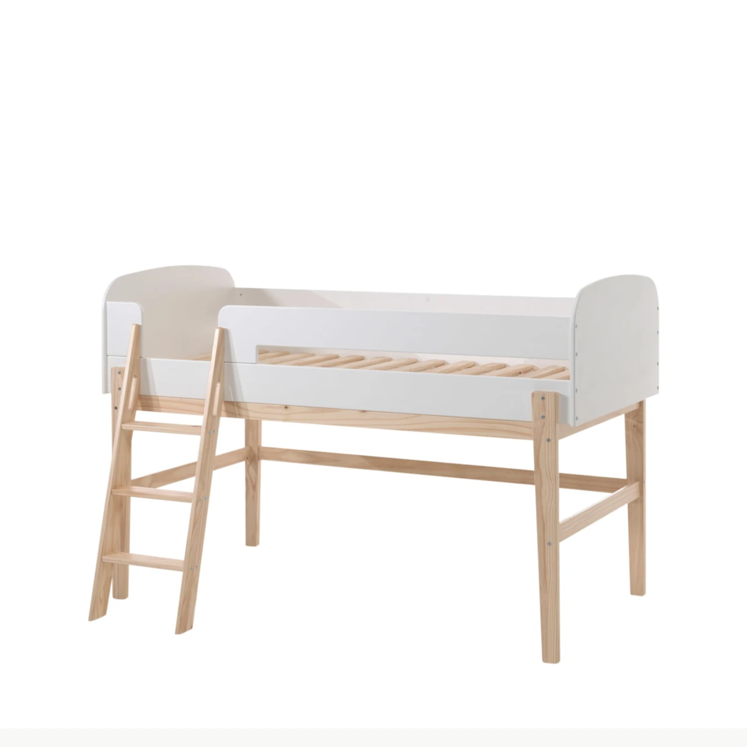 Lit Compact Enfant Blanc Laqué - Terre De Nuit 1 Lit Compact Enfant Blanc Laqué - Terre De Nuit