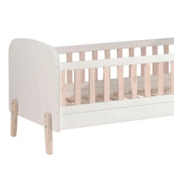 Lit Tiroir Enfant En Bois Blanc 70x140 Cm - LT2034-2 -Lematelas Soldes Boutique lit kiddy fond blanc 2 1