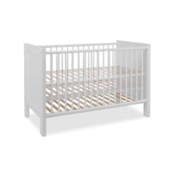 Lit Bébé à Barreaux En Bois Blanc - LT7084 -Lematelas Soldes Boutique lit landwood fond blanc 5