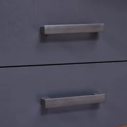 Lit Multi-rangements 90x200 Avec Table De Chevet Intégrée En Bois Imitation Chêne Et Anthracite - LT12127 13 Lit Multi-rangements 90x200 Avec Table De Chevet Intégrée En Bois Imitation Chêne Et Anthracite - LT12127 -Lematelas Soldes Boutique lit loria simple zoom poign es