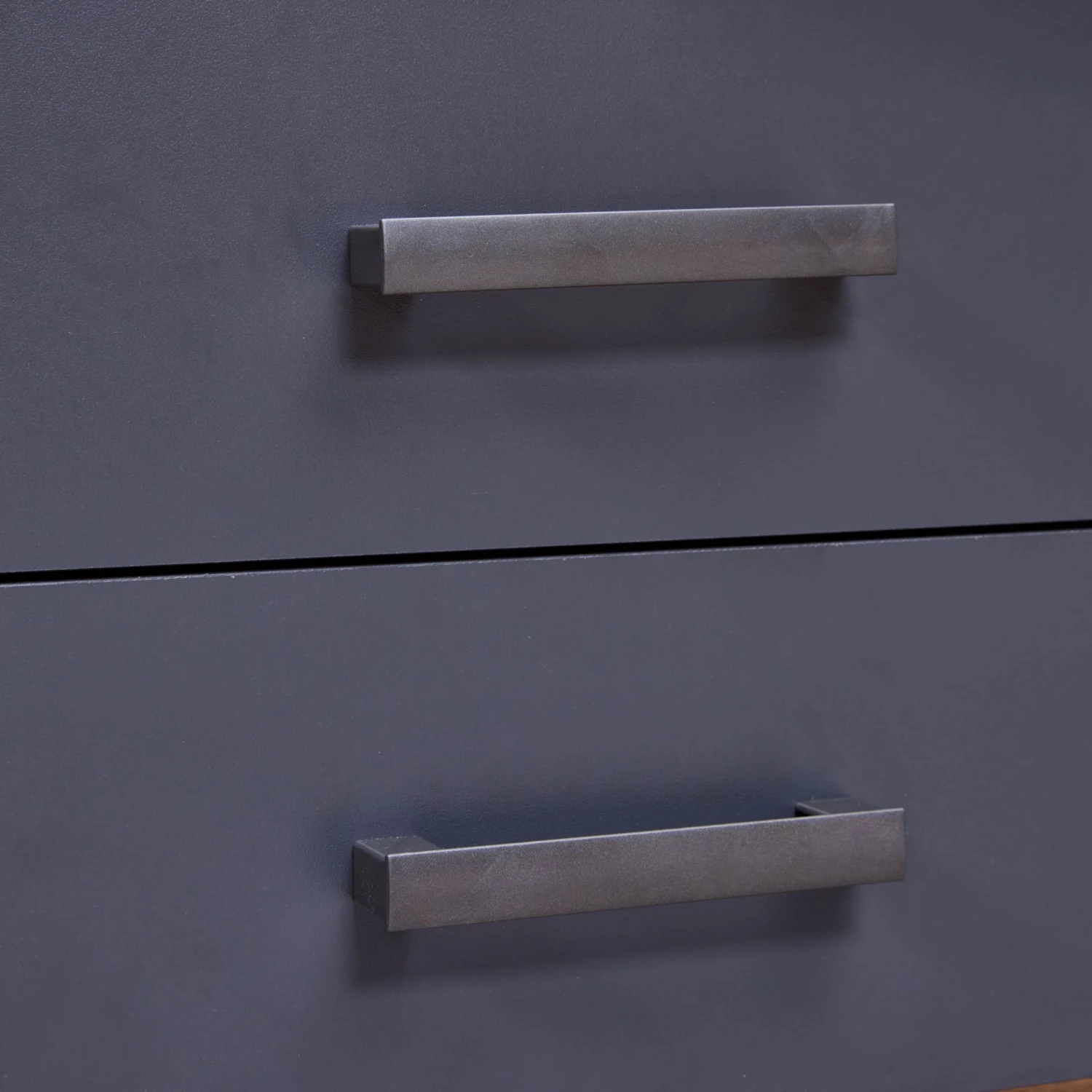 Lit Multi-rangements 90x200 Avec Table De Chevet Intégrée En Bois Imitation Chêne Et Anthracite - LT12127 7 Lit Multi-rangements 90x200 Avec Table De Chevet Intégrée En Bois Imitation Chêne Et Anthracite - LT12127 – Image 7