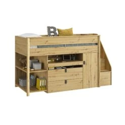 Ensemble Lit Multifonctions Avec Matelas Mousse 90x200 - LT5081 18 Ensemble Lit Multifonctions Avec Matelas Mousse 90x200 - LT5081 -Lematelas Soldes Boutique lit mael objets profil fond blanc 1