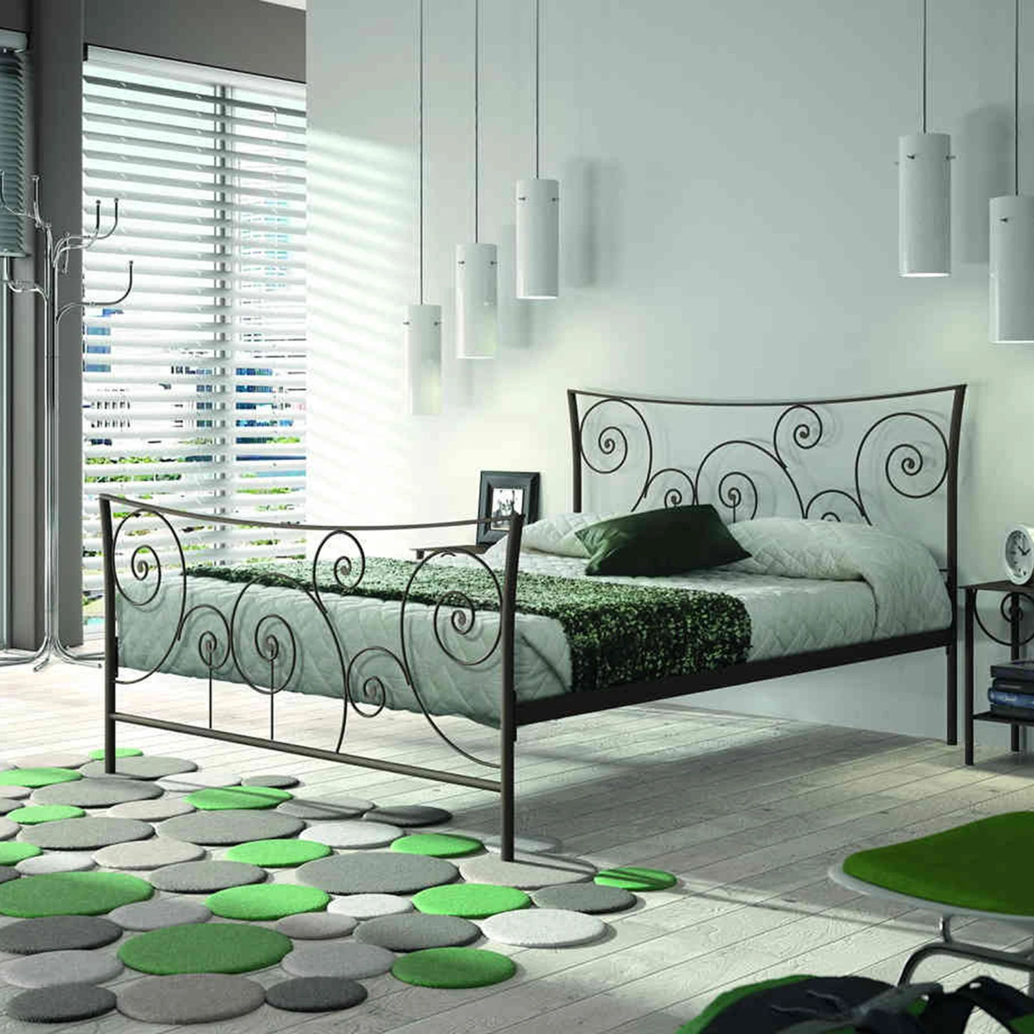 Lit En Métal Chocolat - LT4006 - Terre De Nuit 1 Lit En Métal Chocolat - LT4006 - Terre De Nuit