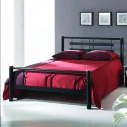 Lit En Métal Noir - LT4004