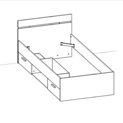 Lit Enfant Tiroir Blanc Perle - Terre De Nuit -Lematelas Soldes Boutique lit michigan 3 1