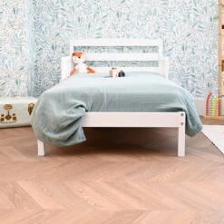 Lit Enfant En Pin Massif - LT37001 -Lematelas Soldes Boutique lit paulina blanc ambiance 2