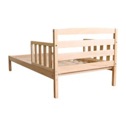 Lit Enfant En Pin Massif - LT37001 -Lematelas Soldes Boutique lit paulina naturel dos fond blanc 2