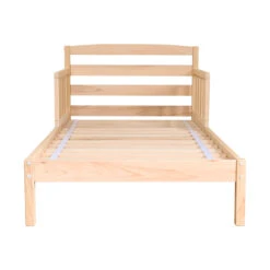 Lit Enfant En Pin Massif - LT37001 -Lematelas Soldes Boutique lit paulina naturel face fond blanc 2