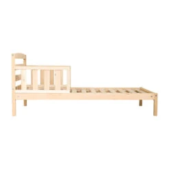 Lit Enfant En Pin Massif - LT37001 -Lematelas Soldes Boutique lit paulina naturel profil fond blanc 2