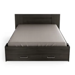 Lit En Bois Avec Tiroir Imitation Chêne Waterford - LT199 -Lematelas Soldes Boutique lit richmond fond blanc 4