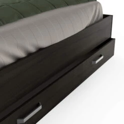 Lit En Bois Avec Tiroir Imitation Chêne Waterford - LT199 -Lematelas Soldes Boutique lit richmond fond blanc 5