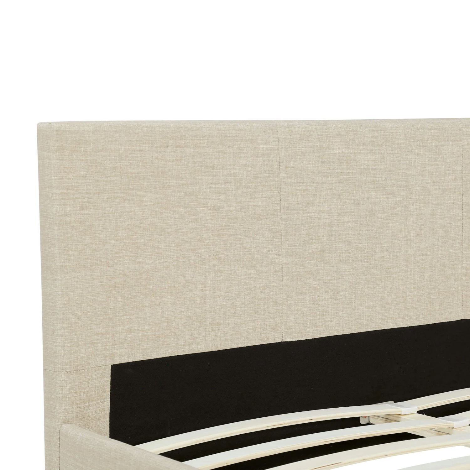 Lit En Bois Avec Tête De Lit Tissu Naturel - LT17020 3 Lit En Bois Avec Tête De Lit Tissu Naturel - LT17020 – Image 3