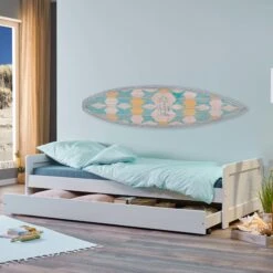 Lit Gigogne Avec Sommier à Lattes Intégré - LT12121 -Lematelas Soldes Boutique lit surf 90x190 ambiance 2 1