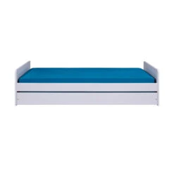 Lit Gigogne Avec Sommier à Lattes Intégré - LT12121 -Lematelas Soldes Boutique lit surf blanc face 90x200 fond blanc 1