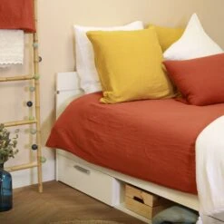 Lit Tiroirs Blanc Perle -Lematelas Soldes Boutique lit tiroir ambiance 3 1