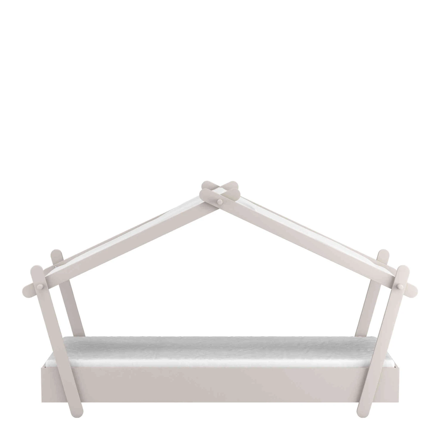 Lit Enfant Cabane 90x200 En Bois Gris Clair - LI170 4 Lit Enfant Cabane 90x200 En Bois Gris Clair - LI170 – Image 4