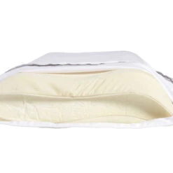 Lot De 2 Oreillers Ergonomiques Mousse Mémoire Végétale Et Taies D'oreillers Percale Someo 40x60 -Lematelas Soldes Boutique lot 2 oreiller ergo mousse memoire vegetale 3