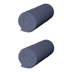 Lot De 2 Draps Housses Jersey Bleu Océan Bonnet 30 Cm