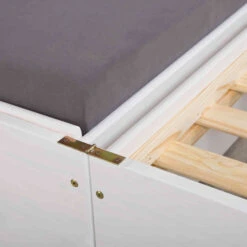 Lit Gigogne 3 Couchages En Bois Massif Blanc Laqué - LT12015 9 Lit Gigogne 3 Couchages En Bois Massif Blanc Laqué - LT12015 -Lematelas Soldes Boutique lotar 4 ambiance