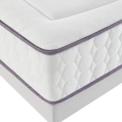 Matelas Merinos Ressorts Ensachés Et Mémoire De Forme Beauty Bed -Lematelas Soldes Boutique mat beauty bed zoom angle fond blanc