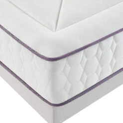 Matelas Merinos Ressorts Ensachés, Mémoire De Forme Et Latex Full Bed -Lematelas Soldes Boutique mat full bed zoom angle fond blanc