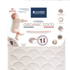 Candide Matelas Bébé En Coco Et Latex CONFORT -Lematelas Soldes Boutique matelas candidecocolatex 60x120 zoom