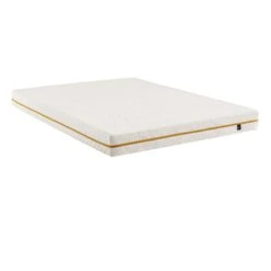 Ensemble Matelas Mousse Recyclée, Sommier, Pieds, Tête De Lit, Couette Et Oreiller Aube 400 - SOMEO -Lematelas Soldes Boutique matelas aube400 140x 3 4 fond blanc 5