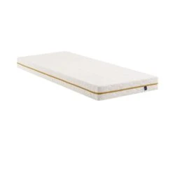 Ensemble Matelas Mousse Recyclée, Sommier, Pieds, Couette Et Oreiller Aube 400 - SOMEO -Lematelas Soldes Boutique matelas aube400 90x 3 4 fond blanc 1