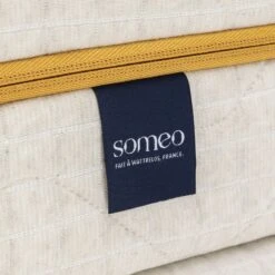 Housse Naturelle De Remplacement Pour Matelas Aube 400 - SOMEO -Lematelas Soldes Boutique matelas aube400 zoom etiquette 1