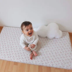 Candide Matelas Bébé Déhoussable EVOLUTIF -Lematelas Soldes Boutique matelas candide evolutif ambiance vue haut