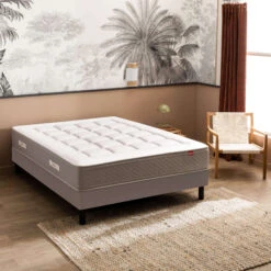 Matelas Capitonné Epeda Ressorts Ensachés, Cachemire Et Soie Le Majestueux -Lematelas Soldes Boutique matelas majestueux ambiance 3 4