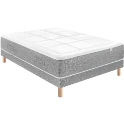 Matelas Ressorts Ensachés 5 Zones + 6cm Mousse Memoire RV6 -Lematelas Soldes Boutique matelas ressorts ensach s 5 zones 6cm mousse memoire rv6 140x190 presente en ensemble