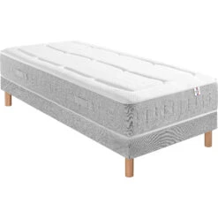 Matelas Ressorts Ensachés 5 Zones + 6cm Mousse Memoire RV6 -Lematelas Soldes Boutique matelas ressorts ensach s 5 zones 6cm mousse memoire rv6 90x190 presente en ensemble