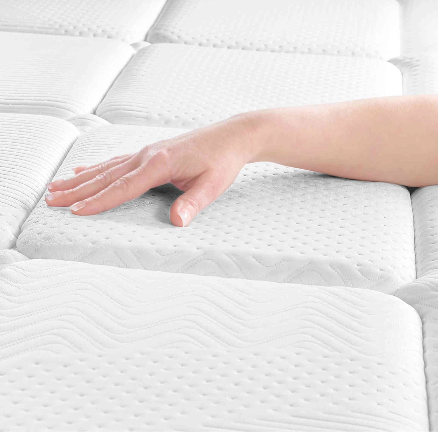 Matelas Ressorts Ensachés 5 Zones + 6cm Mousse Memoire RV6 – Image 3