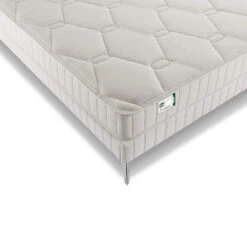 Matelas Simmons Ressorts Ensachés, Lin Et Fibres Recyclées F1rst FR.1 -Lematelas Soldes Boutique matelas simmons first1 zoom angle fond blanc