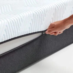 Matelas Tempur Pro Plus Smartcool -Lematelas Soldes Boutique matelas tempur pro plus sc zoom zip fond blanc