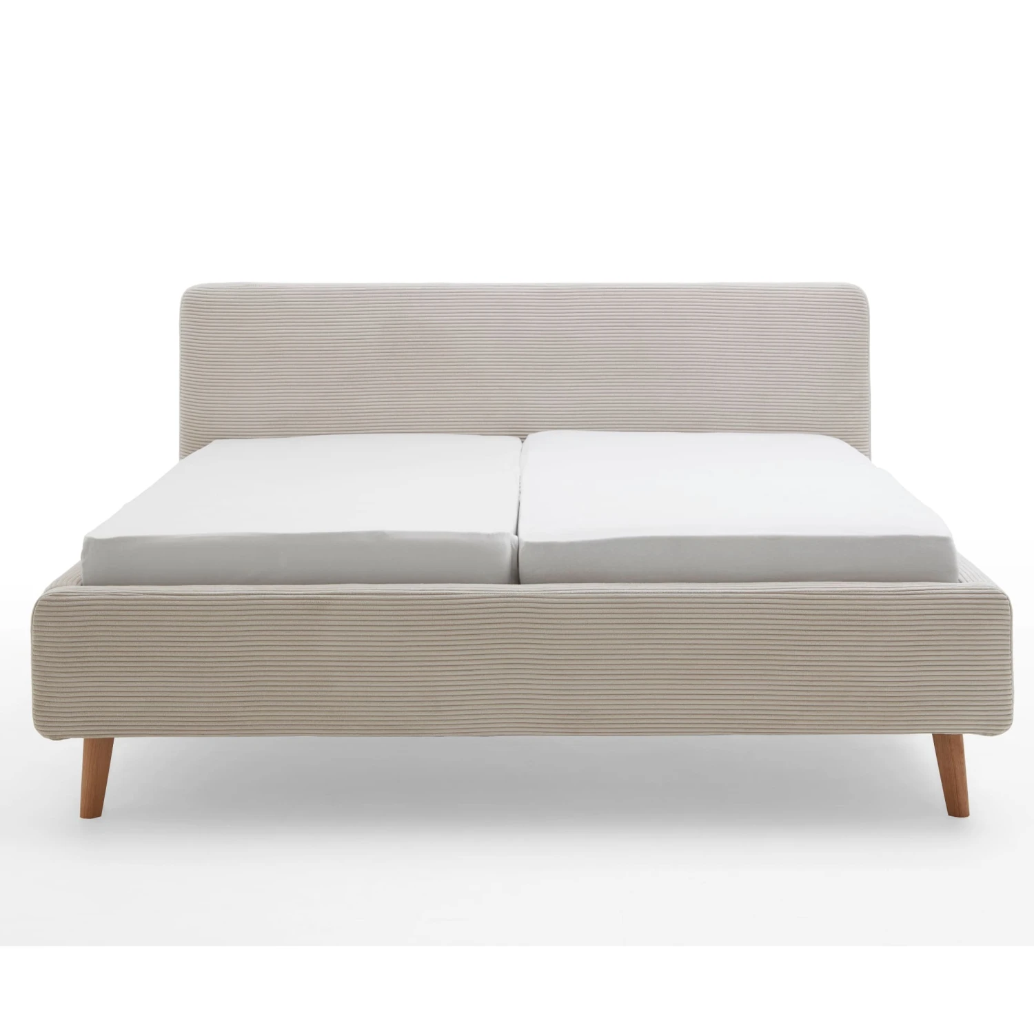 Lit Capitonné En Velours Avec Tête De Lit Lisse - LT8002 1 Lit Capitonné En Velours Avec Tête De Lit Lisse - LT8002