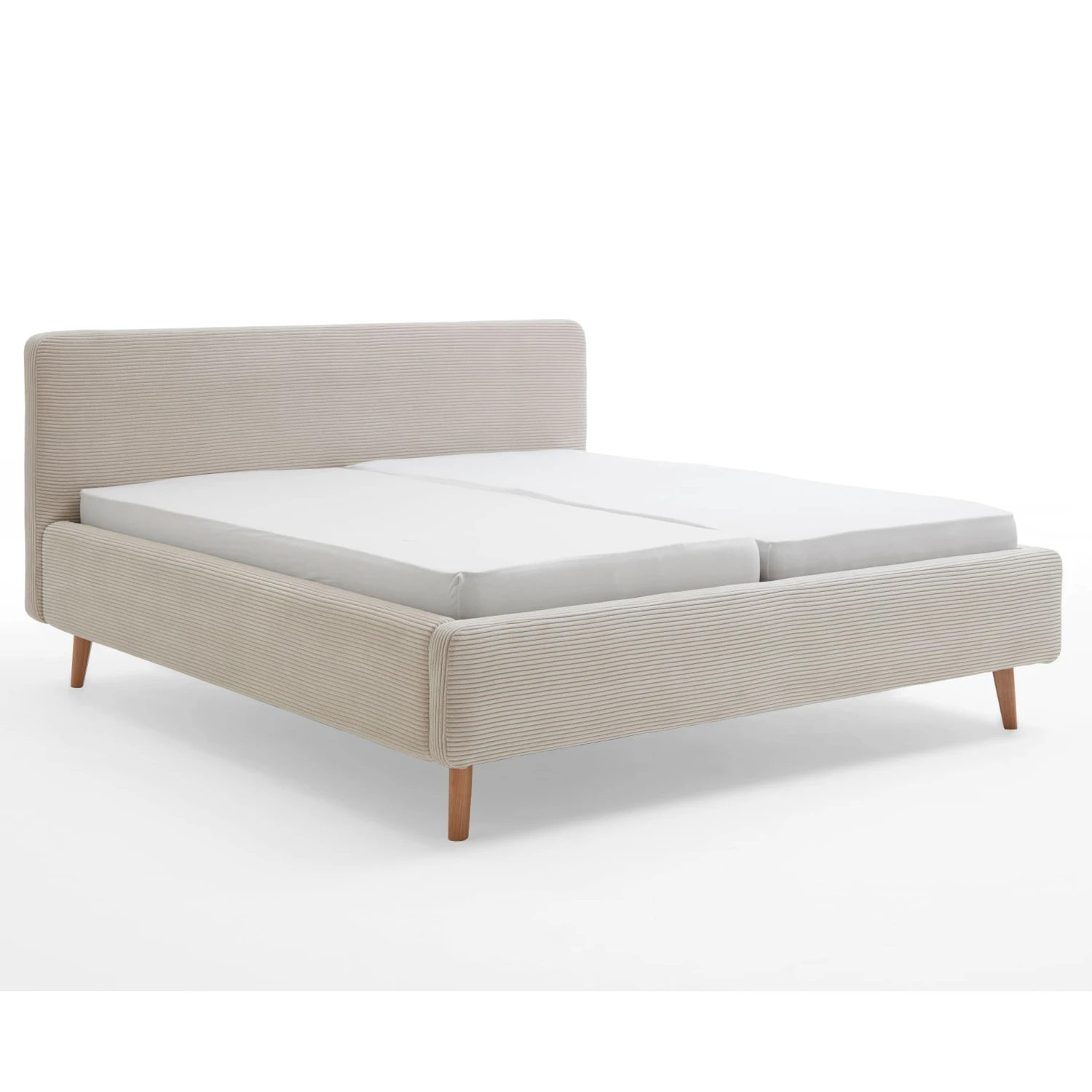 Lit Capitonné En Velours Avec Tête De Lit Lisse - LT8002 2 Lit Capitonné En Velours Avec Tête De Lit Lisse - LT8002 – Image 2