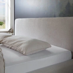 Lit Capitonné En Velours Avec Tête De Lit Lisse - LT8002 13 Lit Capitonné En Velours Avec Tête De Lit Lisse - LT8002 -Lematelas Soldes Boutique mattis beige cotel tete lit ambiance