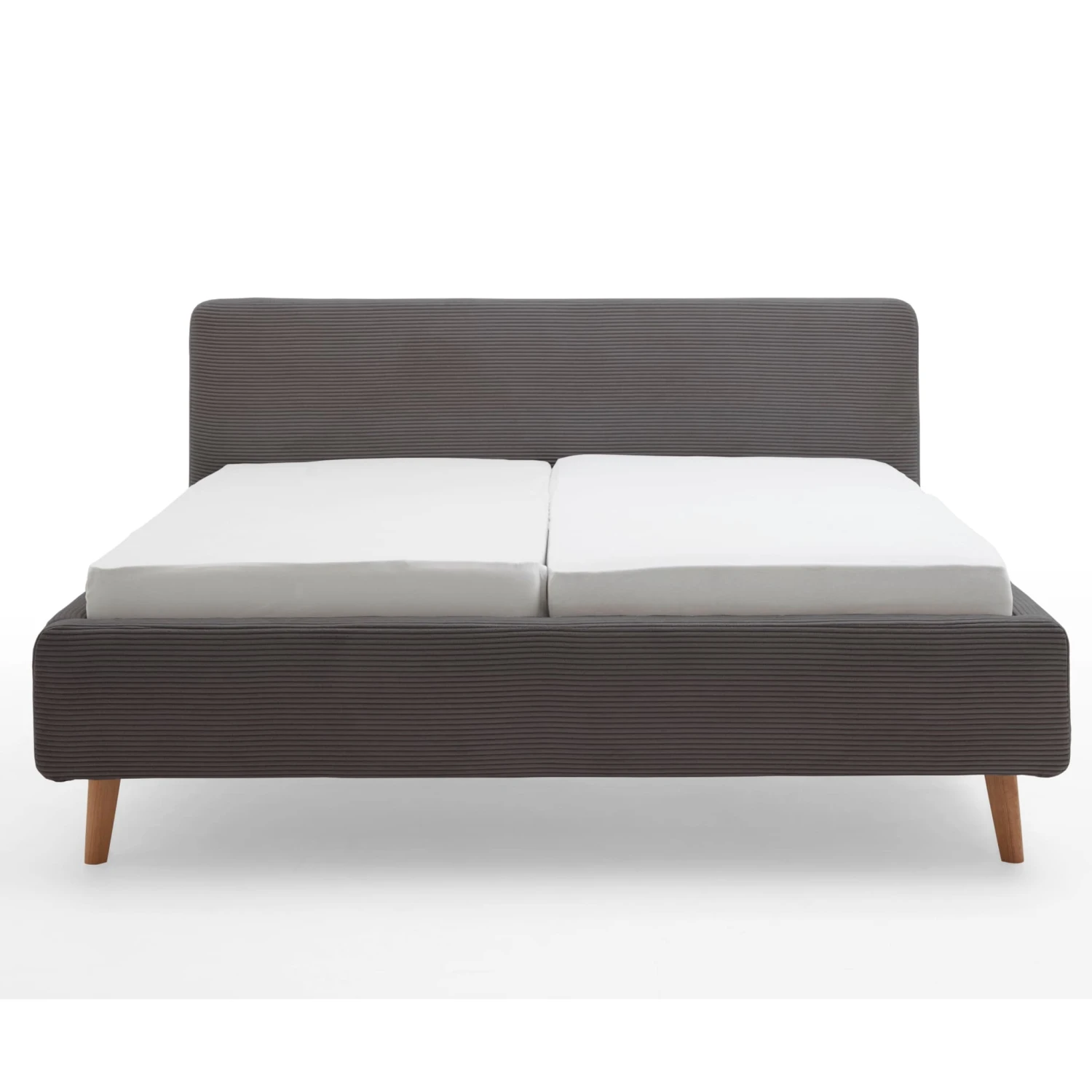 Lit Capitonné En Velours Avec Tête De Lit Lisse - LT8002 8 Lit Capitonné En Velours Avec Tête De Lit Lisse - LT8002 – Image 8