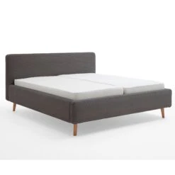 Lit Capitonné En Velours Avec Tête De Lit Lisse - LT8002 20 Lit Capitonné En Velours Avec Tête De Lit Lisse - LT8002 -Lematelas Soldes Boutique mattis cotel anthracite profil fond blanc