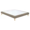 Sommier Déco Marron Glacé Confort Medium 15 Cm Avec Pieds Bultex Mediano