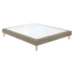Sommier Déco Marron Glacé Confort Medium 15 Cm Avec Pieds Bultex Mediano