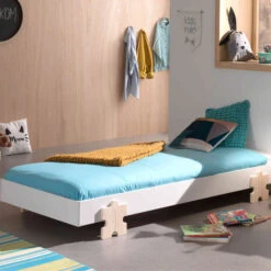 Lit Enfant En Bois Avec Pieds Puzzle 90x200 Cm - LT2055